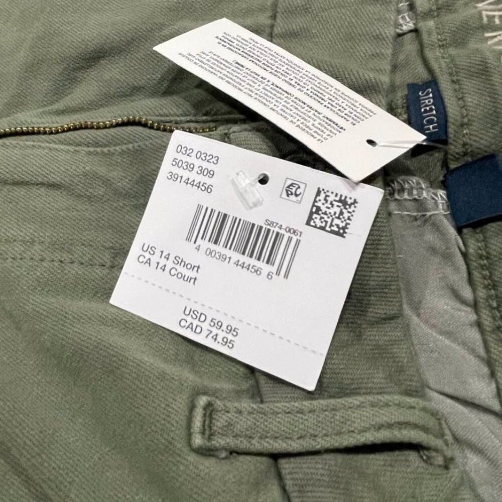 American Eagle NWT Cargo Curvy Stretch High-Rise Baggy Wide Leg Army Gre… - Picture 13 of 16
